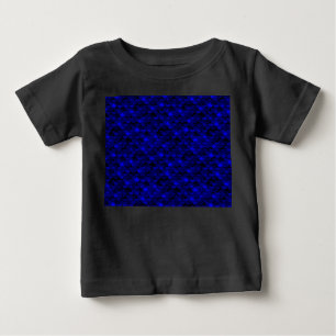 Falln Dark Blue Mermaid Scales Baby T-shirt