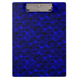 Falln Dark Blue Mermaid Scales Klemmbrett