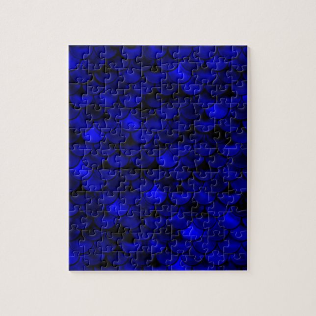 Falln Dark Blue Mermaid Scales Puzzle (Vertikal)