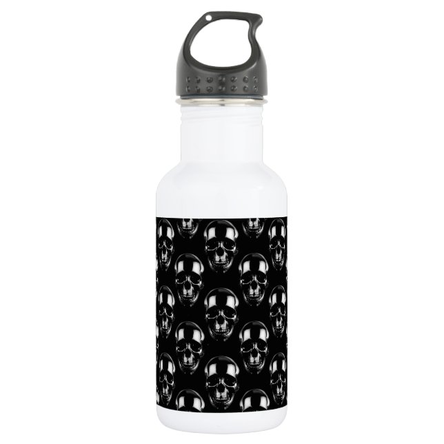 Falln Dark Skulls Edelstahlflasche (Vorderseite)
