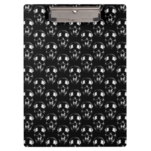 Falln Dark Skulls Klemmbrett (Vorderseite)