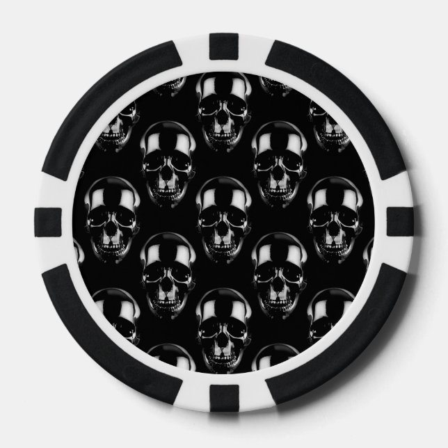 Falln Dark Skulls Pokerchips (Vorderseite)