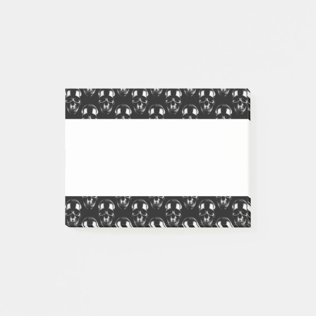 Falln Dark Skulls Post-it Klebezettel (Vorderseite)