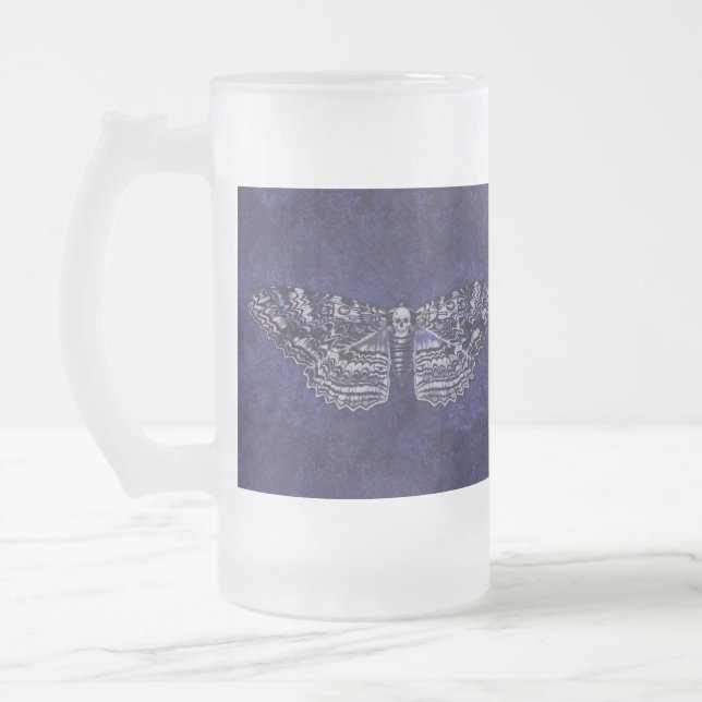 Falln Deathshead Moth Mattglas Bierglas (Links)