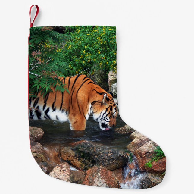 Falln Drink Tiger Kleiner Weihnachtsstrumpf (Vorderseite)