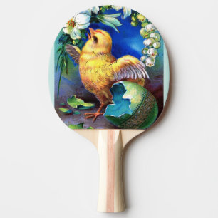 Falln ein glückliches Ostern-Küken Tischtennis Schläger
