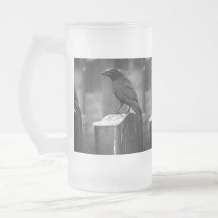Falln fand eine Feder Mattglas Bierglas