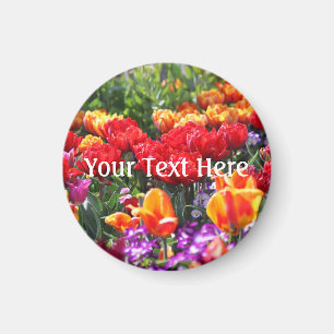 Falln Floral Crimson Waves Magnet