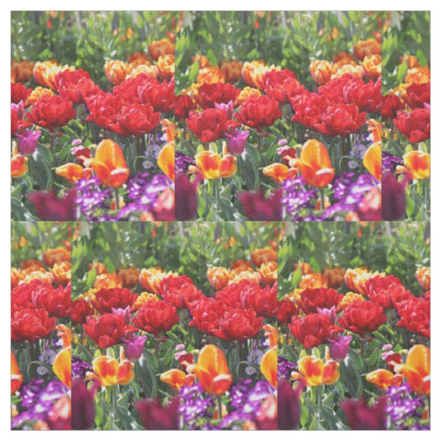 Falln Floral Crimson Waves Stoff (Muster)