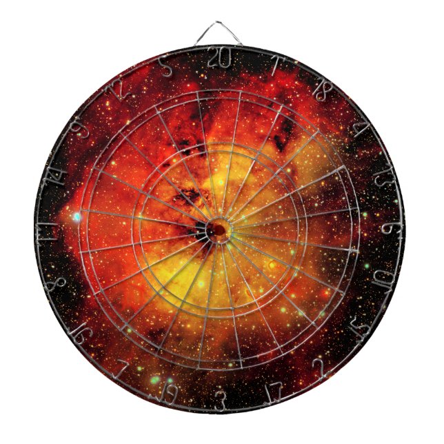 Falln Galaxy auf Feuer Dartscheibe (vorne)