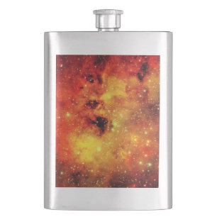 Falln Galaxy auf Feuer Flachmann