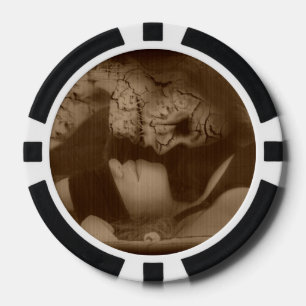 Falln geben der Versuchung Pokerchips