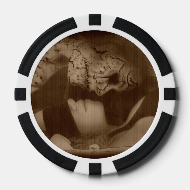 Falln geben der Versuchung Pokerchips (Vorderseite)