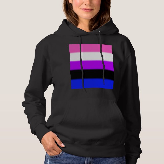 Falln Genderfluid Stolz-Flagge Hoodie (Vorderseite)