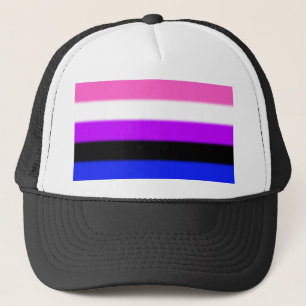 Falln Genderfluid Stolz-Flagge Truckerkappe
