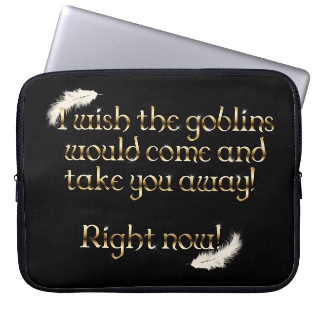 Falln Goblins bringen dich weg Laptopschutzhülle (Vorderseite)