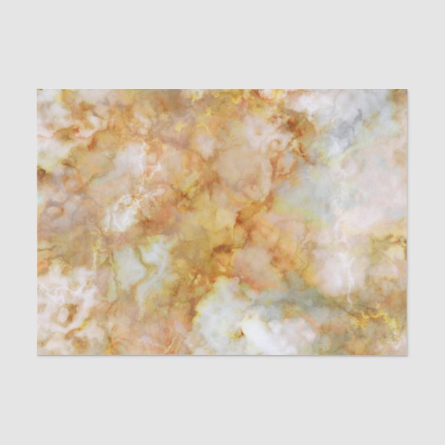 Falln Gold geplätscherter Marmor Seidenpapier (Vorderseite)