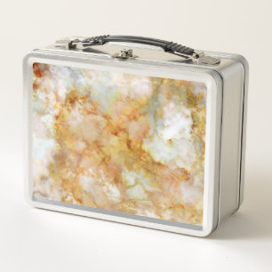 Falln-Gold-Rippled-Marmor Metall Lunch Box