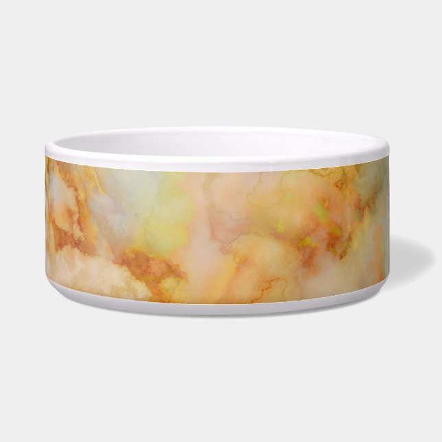 Falln-Gold-Rippled-Marmor Napf (Vorderseite)