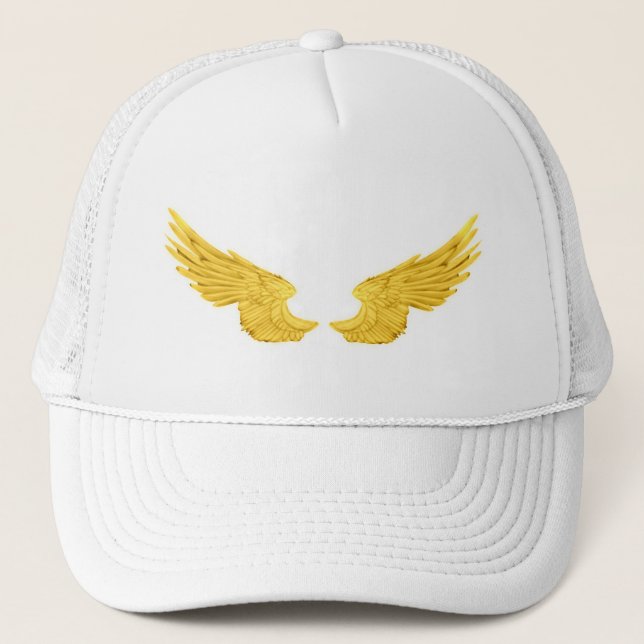 Falln Golden Angel Wings Truckerkappe (Vorderseite)