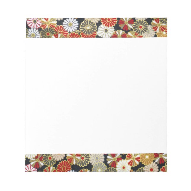 Falln Golden Chrysanthemums Notizblock (Vorderseite)