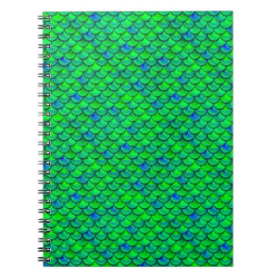 Falln Green Blue Scales Notizblock