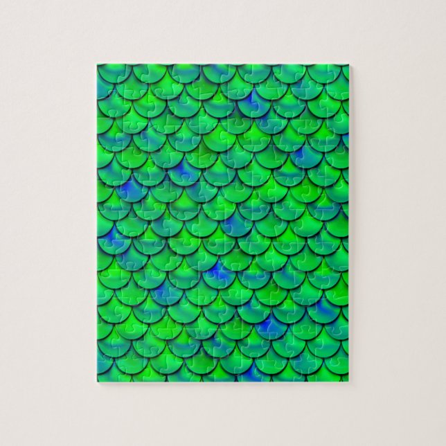 Falln Green Blue Scales Puzzle (Vertikal)