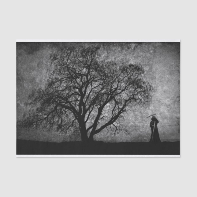 Falln grimmiger Sensenmann-ursprüngliche Seidenpapier (Vorderseite)