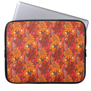 Falln Groovy Blume Laptopschutzhülle