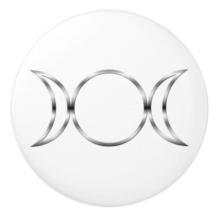 Falln heidnisches dreifaches Göttin-Symbol Keramikknauf