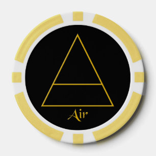 Falln heidnisches Luft-Element-Symbol Pokerchips