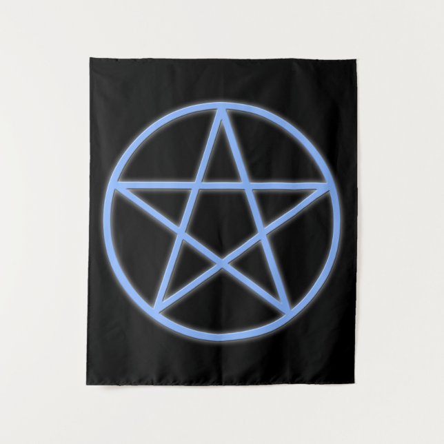 Falln heidnisches Pentagramm-Symbol Wandteppich (Vorderseite)