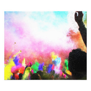 Falln Holi Colors Fotodruck
