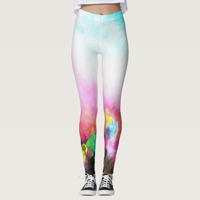 Falln Holi Colors Leggings (Vorderseite)