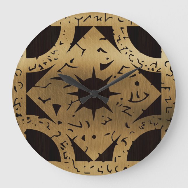 Falln Lament Side F Große Wanduhr (Vorderseite)