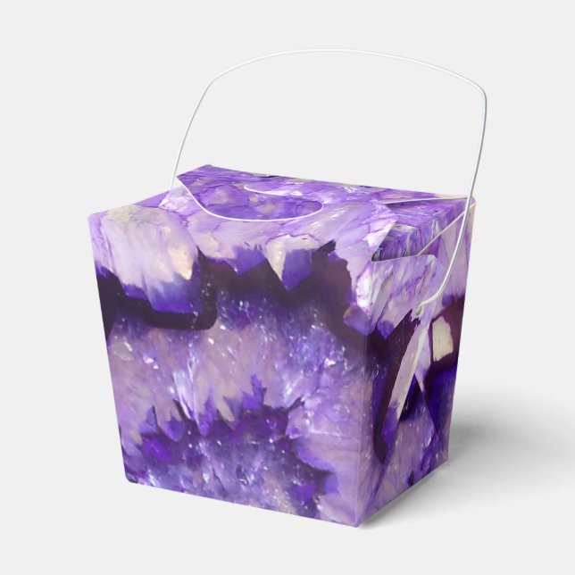 Falln Lila Agate Geode Geschenkschachtel (Vorderseite)