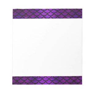 Falln Lila & Blue Mermaid Scales Notizblock