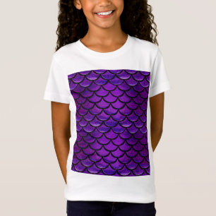 Falln Lila & Blue Mermaid Scales T-Shirt