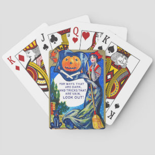 Falln Look Out Halloween-Zeit Spielkarten