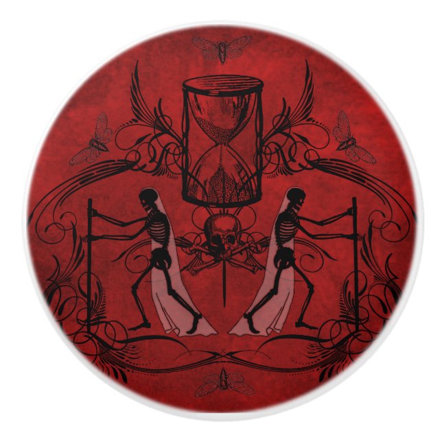Falln Memento Mori Keramikknauf (Vorderseite)