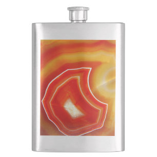 Falln Orange Agate Flachmann