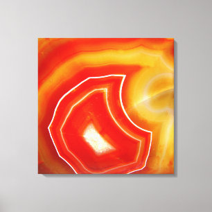 Falln Orange Agate Leinwanddruck