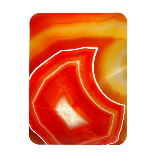 Falln Orange Agate Magnet (Vertikal)