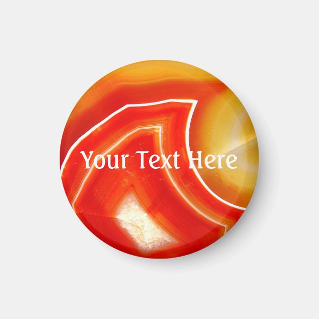 Falln Orange Agate Magnet (Vorne)