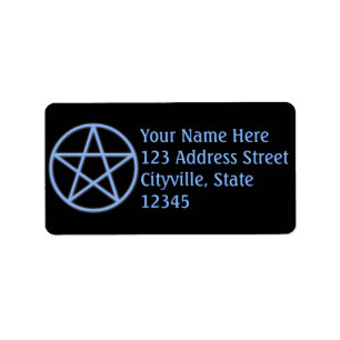 Falln Pagan Pentacle Adressaufkleber