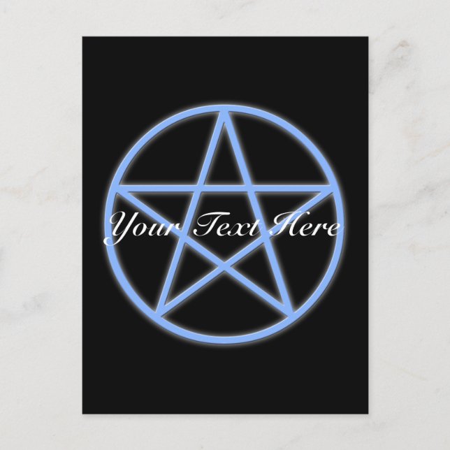 Falln Pagan Pentacle Postkarte (Vorderseite)