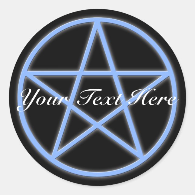 Falln Pagan Pentacle Runder Aufkleber (Vorderseite)