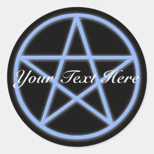 Falln Pagan Pentacle Runder Aufkleber