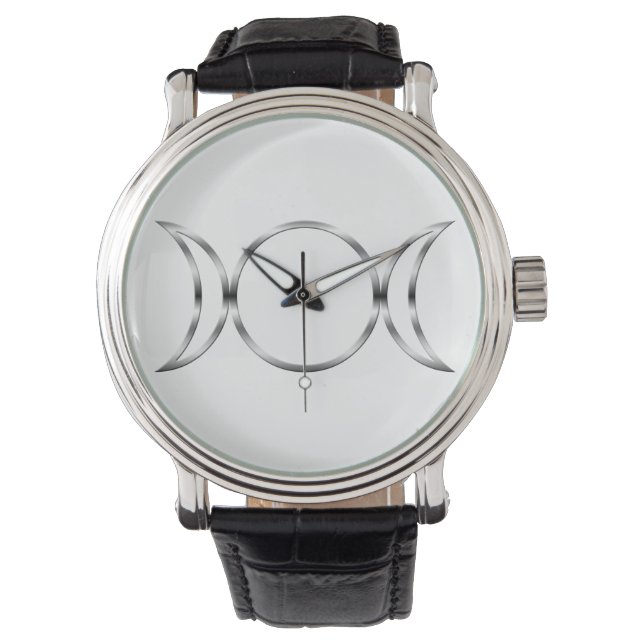 Falln Pagan Triple Godß Symbol Armbanduhr (Vorderseite)