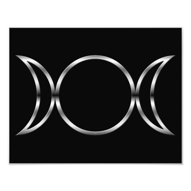 Falln Pagan Triple Godß Symbol Fotodruck (Vorne)